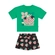 Conjunto Manga Curta Elian Infantil Feminino Blusa E Shorts Saia Meia Malha 4/8 - 5160-VERDE HOLIDAY