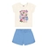 Conjunto Manga Curta Elian Infantil Feminino Blusa Estampas Variadas E Shorts Moletinho 4/8 - 2037-NATURAL
