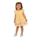 Vestido Manga Curta Elian Infantil Flores Em Cotton Leve 1/3 - 3133-AMARELO SUNSET