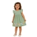 Vestido Manga Curta Elian Infantil Flores Em Cotton Leve 1/3 - 5012-VERDE MENTA