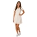 Vestido Manga Curta Alakazoo! Juvenil Malha Nikko - 011015-OFF WHITE