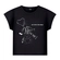 Blusa Manga Curta Hits Alakazoo! Feminina Juvenil Estampada Em Meia Malha Penteada - 000156-PRETO