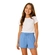Shorts Elian Feminino Juvenil Moletinho Sem Felpa - 6851-AZUL
