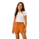Shorts Elian Feminino Juvenil Moletinho Sem Felpa - 3131-AMARELO INCA