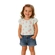 Blusa Manga Curta Elian Feminina Infantil Estampas Variadas Em Cotton 1/3 - 5700-VERDE BROTO