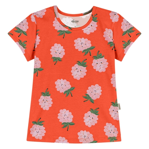 Blusa Manga Curta Elian Feminina Infantil Estampas Variadas Em Cotton 4/8