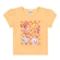 Blusa Manga Curta Elian Feminina Infantil Doces Em Cotton Leve 4/8 - 3133-AMARELO SUNSET