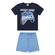 Conjunto Manga Curta Elian Infantil Masculino Camiseta Estampas Variadas E Bermuda Moletom 4/8 - 6751-MARINHO