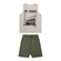 Conjunto Regata Elian Infantil Masculino Estampas Variadas E Bermuda Moletom 4/8 - 8020-MESCLA ROYALE