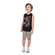 Conjunto Regata Elian Infantil Masculino Estampas Variadas E Bermuda Moletom 4/8 - 7001-PRETO