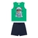 Conjunto Regata Elian Infantil Masculino Estampas Variadas E Bermuda Moletom 1/3 - 5160-VERDE HOLIDAY