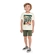 Conjunto Manga Curta Elian Juvenil Masculino Camiseta Estampas Variadas E Bermuda Moletom - 2037-NATURAL