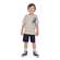Camiseta Manga Curta Elian Infantil Masculina Meia Malha Algodão - 2023-BEGE
