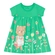 Vestido Manga Curta Brandili Infantil Gatinha Em Meia Malha Algodão 1/3 - VERDE TREVO-VERDE TREVO