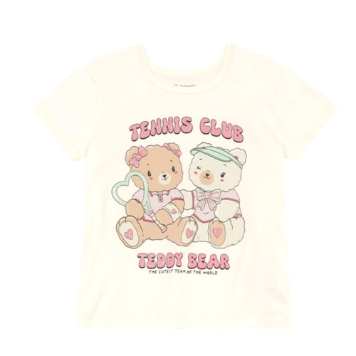 Conjunto Manga Curta Brandili Infantil Feminino Blusa Ursinhas E Shorts Moletinho Algodão 4/10