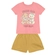 Conjunto Manga Curta Brandili Infantil Feminino Blusa Ursinhas E Shorts Moletinho Algodão 4/10 - ROSA CAMÉLIA-ROSA CAMÉLIA