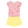 Conjunto Manga Curta Brandili Feminino Bebê Blusa Estampas Variadas E Shorts Moletinho Algodão - MOUSSE -MOUSSE