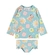 Conjunto Biquíni Kamylus Tchibum Bebê Feminino Manga Longa UV50+ Em Polielastano P/G - AZUL PISCINA-AZUL PISCINA