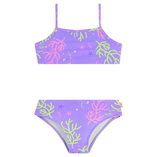 Conjunto Biquíni Kamylus Tchibum Infantil Feminino Top Regata E Calcinha Em Polielastano 1/3