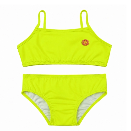 Conjunto Biquíni Kamylus Tchibum Infantil Feminino Top E Calcinha Lisa Em Polielastano 4/10