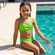 Conjunto Biquíni Kamylus Tchibum Infantil Feminino Top E Calcinha Lisa Em Polielastano 4/10 - VERDE ABACATE-VERDE ABACATE