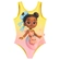 Maiô Regata Kamylus Tchibum Infantil Feminino Garotinhas Em Polielastano 1/3 - AMARELO LIMA-AMARELO LIMA