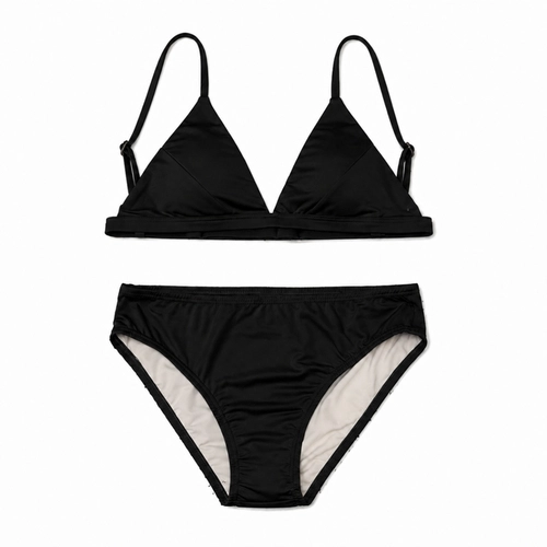 Conjunto Biquíni Arsie Juvenil Feminino Top Triângulo E Calcinha Tanga Em Poliéster 12/16