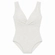 Maiô Arisiè Adulto Feminino Decote Profundo Efeito Lipo Flora Em Poliamida - 564-OFF WHITE