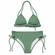 Conjunto Biquíni Areia Do Mar Juvenil Feminino Liso Texturizado Em Polielastano - 39-VERDE