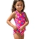 Maiô Areia do Mar Infantil Feminino Estampado Saia Estampado Em Polielastano 6/8 - 05-EST PINK