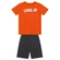 Conjunto Manga Curta Brandili Infantil Masculino Level Up Em Cotton 4/10 - LARANJA-LARANJA