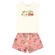 Conjunto Manga Curta Brandili Infantil Feminino Flores Em Cotton 1/3 - NATURAL-NATURAL