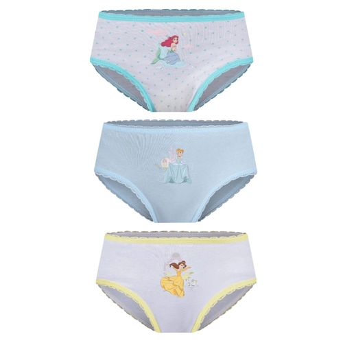 Kit 3 Calcinhas Lupo Infantil Disney Princesas Algodão