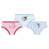 Kit 3 Calcinhas Lupo Infantil Disney Princesas Algodão - 0935-ROSA/BCO/AZUL