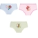 Kit 3 Calcinhas Lupo Infantil Disney Princesas Algodão - 0918-ROSA/LIST/BOLINHA
