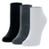 Kit 3 Pares Meias Sapatilha She Adulto Lisa Em Algodão - CZ06-CINZA
