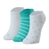 Kit 3 Pares Meias Invisível She Feminina Adulto Lisa Listrada Poá - AZ06-AZUL TURQUESA ESCURO