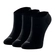 Kit 3 Pares Meias Invisível She Adulto Lisa Em Algodão - PT00-PRETO