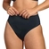 Calcinha Cintura Alta Cavada Duloren Com Reforço Frontal Microfibra Tactel - PRETO-PRETO